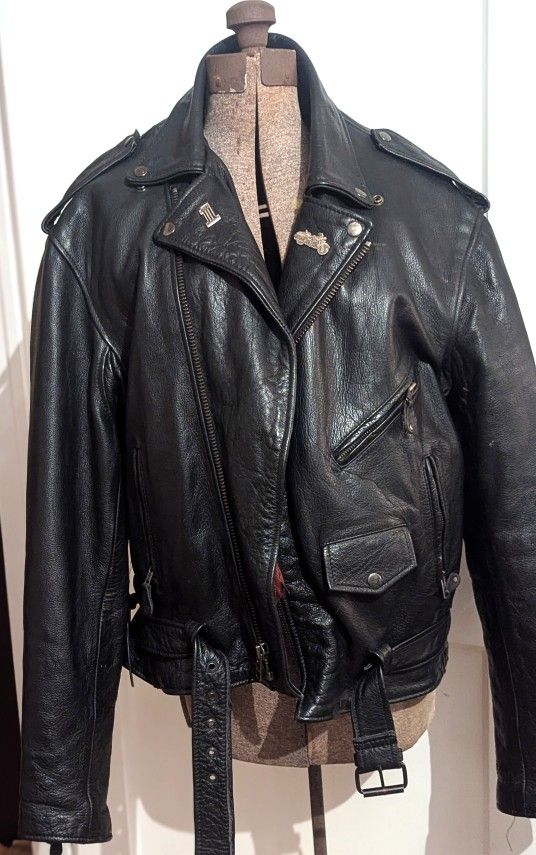 Size Large Lace Up Motorcycle Jacket