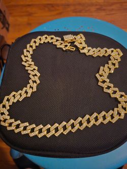 24 inch cuban chain with lab czs