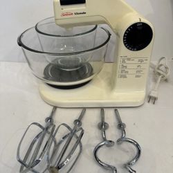 Vintage Sunbeam Mixmaster Electric 12 Speed Stand Mixer 01401 Works Great