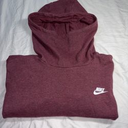 Nike women's long-sleeve funnel neck pullover hoodie with a front kangaroo XXL