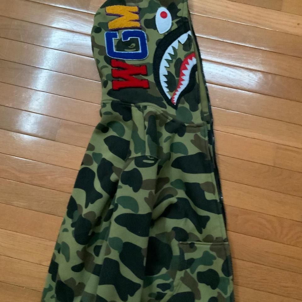 BAPE Camo Shark Full Zip Hoodie