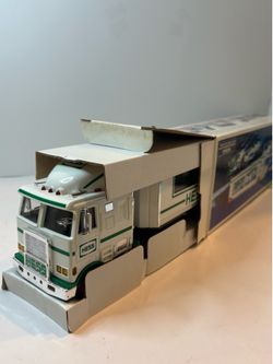 1997 Hess Toy Truck and Racers Vintage Open Box NOS Storage Wear