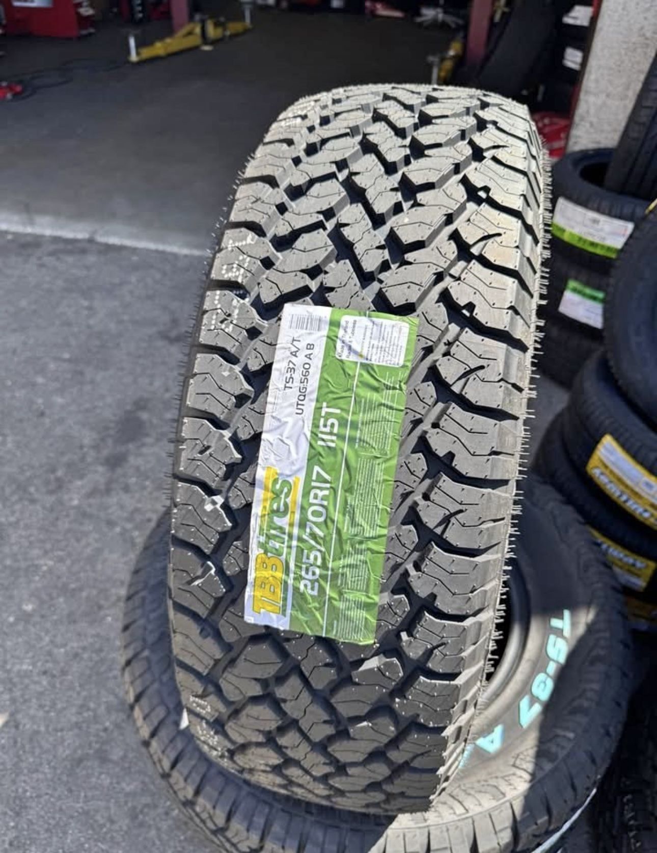 265/70R17 TBB All Terrain Brand new 4 tires 265/70/17 llantas Free Mount Balance installed
