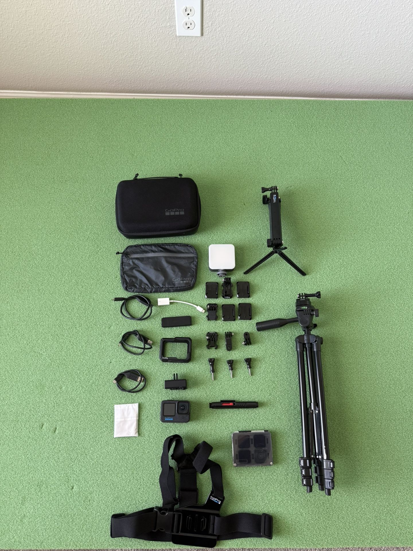 GoPro Hero 12 Black with accessories