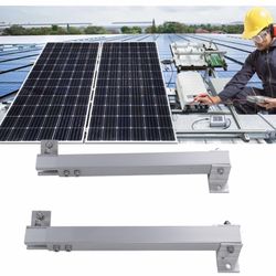 Solar Panel Mounting Bracket Set, 15° to 30° Adjustment Robust Solar Panel Mounting Stand Rack