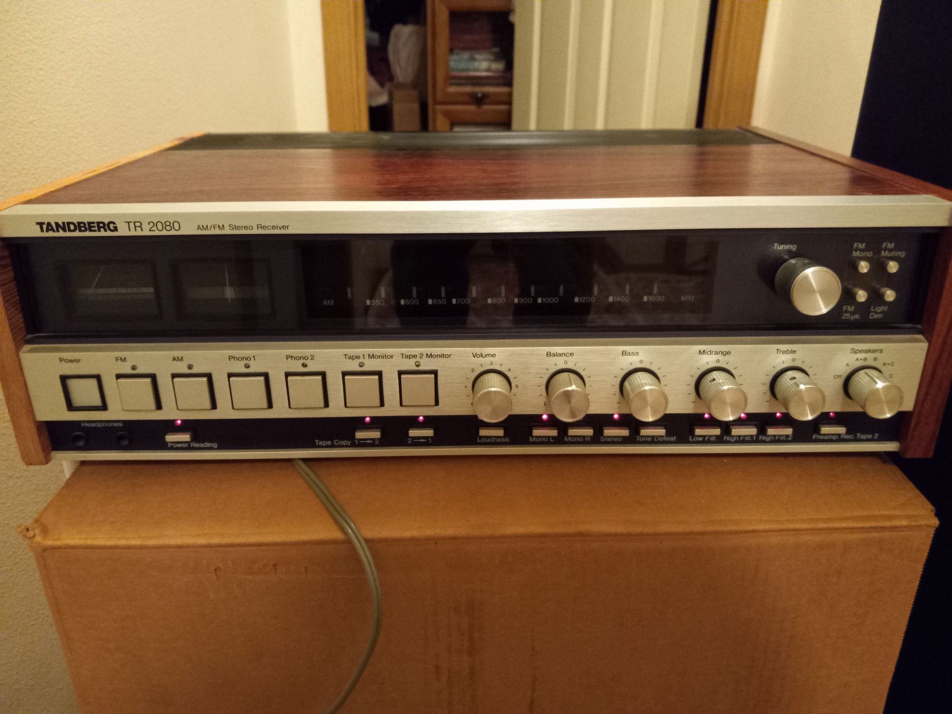 Tandberg TR-2080 Vintage Home Stereo Receiver Amplifier
