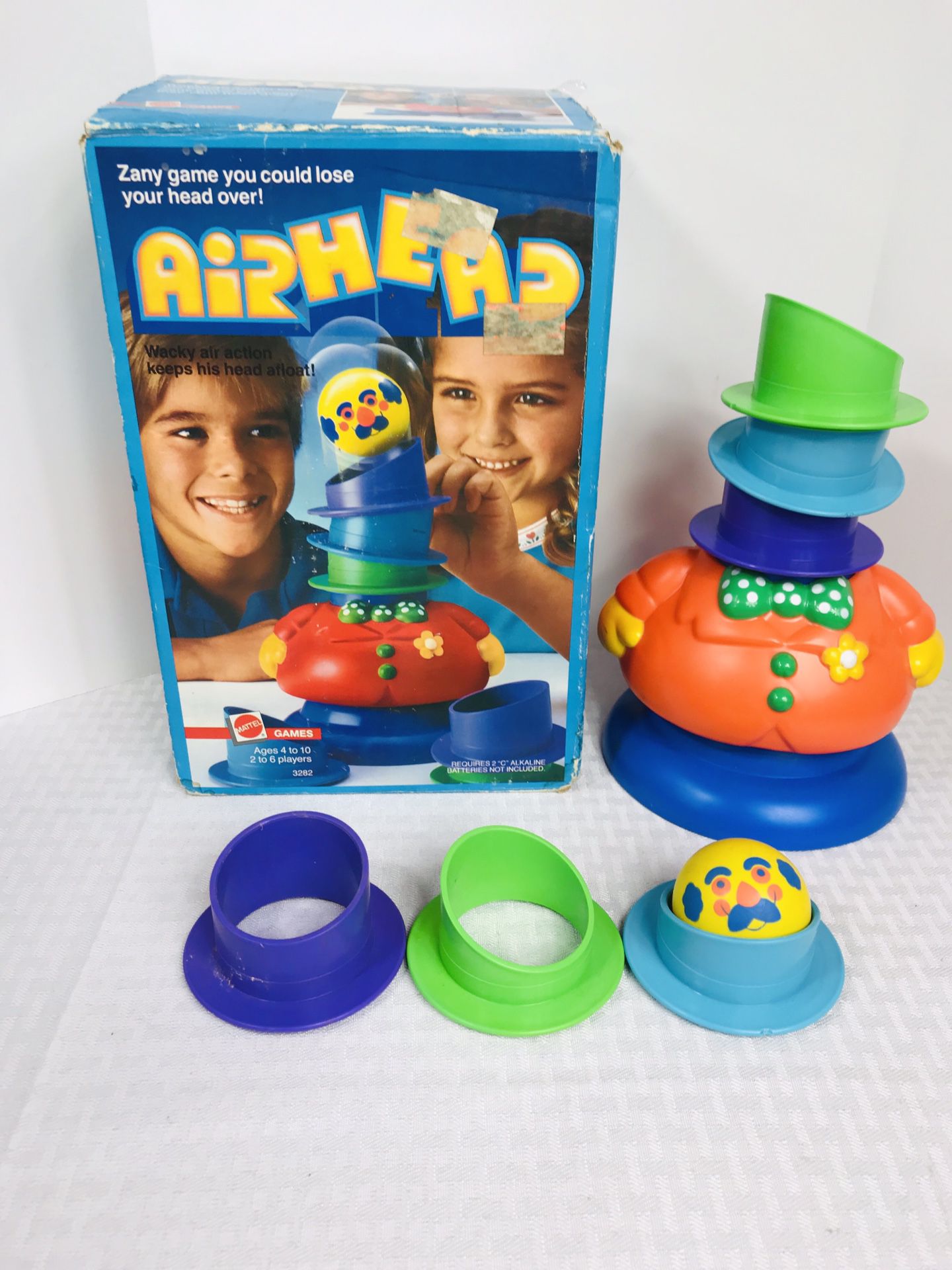Vintage Rare 1986 Mattel AIRHEAD family kids game
