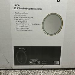 27in Brushed Nickel Led Mirror