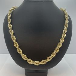 14k Gold Rope Chain. New.