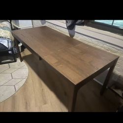 Wooden Dining Table extendable (already disassembled)