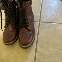 Lug Sole Heeled Combat Boot