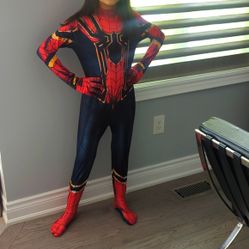 Youth Spider Man Superhero Kids Costume - Red and Blue - 190 CM 