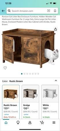 RunLexi Has Cat litter box Furniture Cabinet