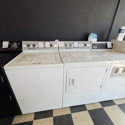 Speed Queen TC5 And DC5 Washer And Dryer In White 🕷️