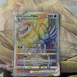 Pokemon Origin Forme Palkia Vstar Rainbow Secret Rare Astral Radiance 