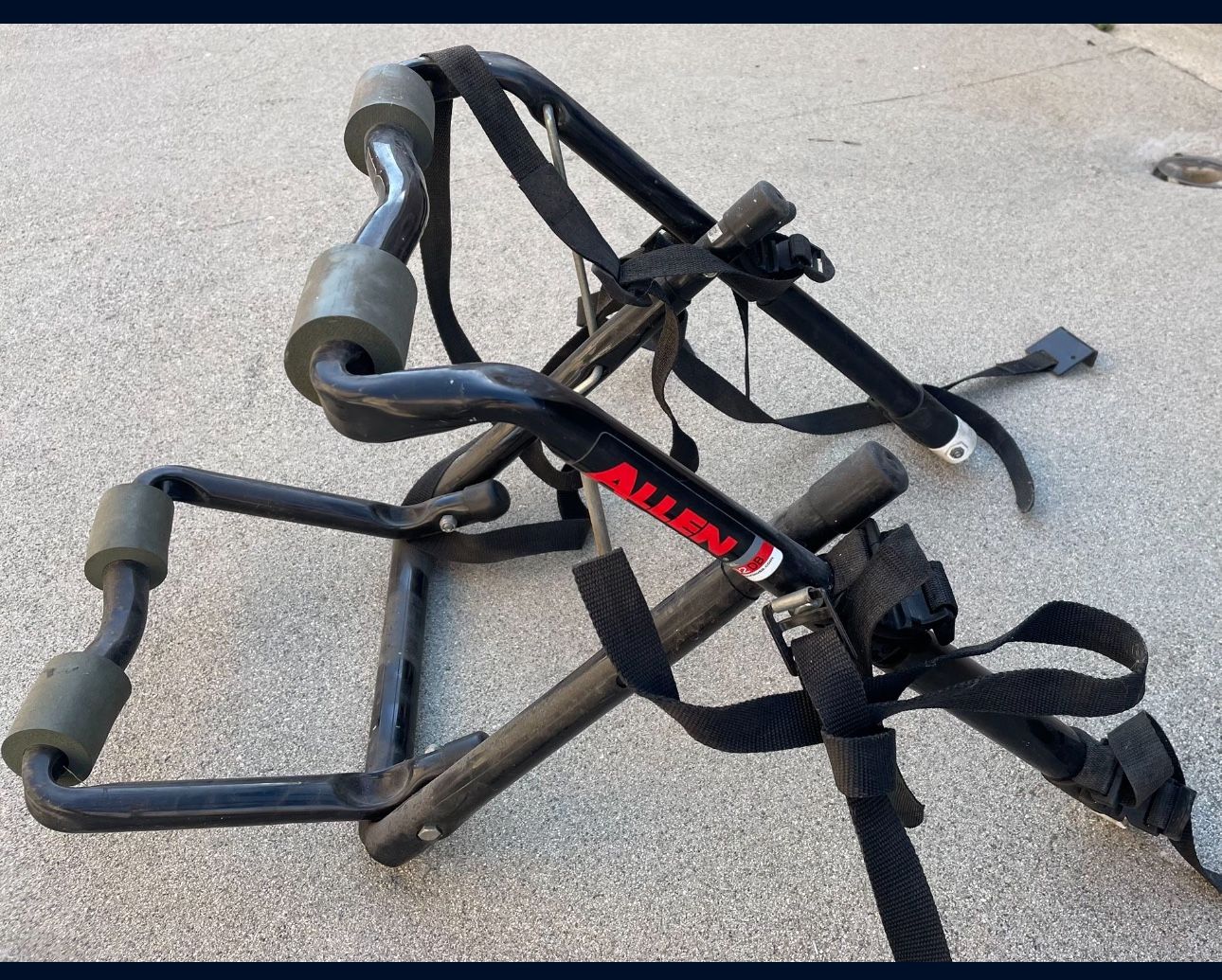 Allen Sports bike rack. For 2 bikes. Model 102DB 30.00. Used
