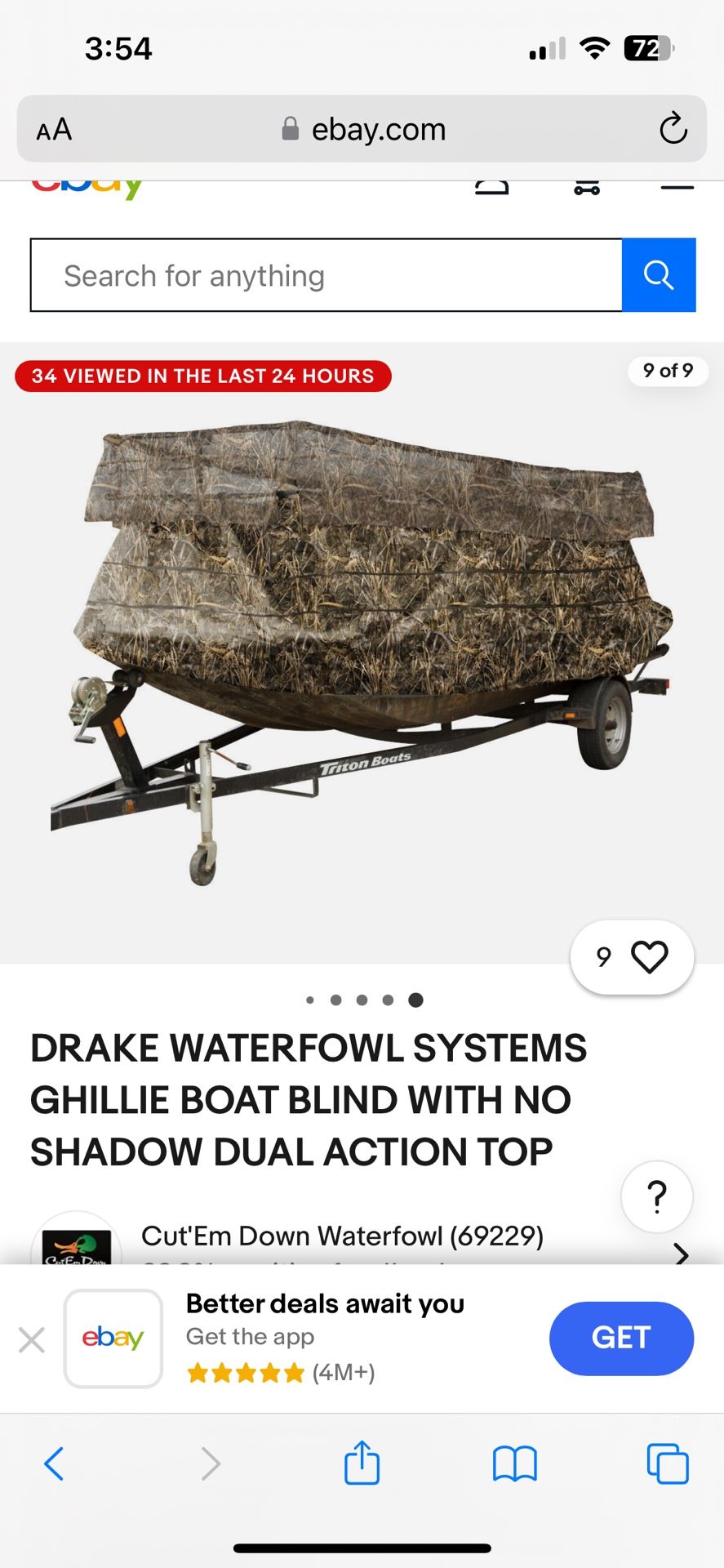 Drake Waterfowl Gillie Boat Blind