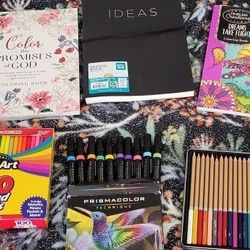 Adult Artist Drawing, Markers, Pencils, Christian Jesus