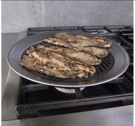🥩 Korean Style BBQ Cooking/ Grill Pan 🔥 Non Stick Stovetop Home 🥘 or camping ⛺️ $15 each