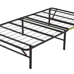 Brand New Twin Foldable Bed Frame, 14” Storage, Metal Platform, No Box Spring Needed