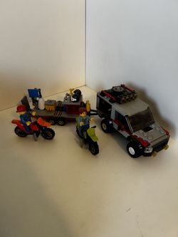 Lego City Truck Trailer and Bikes