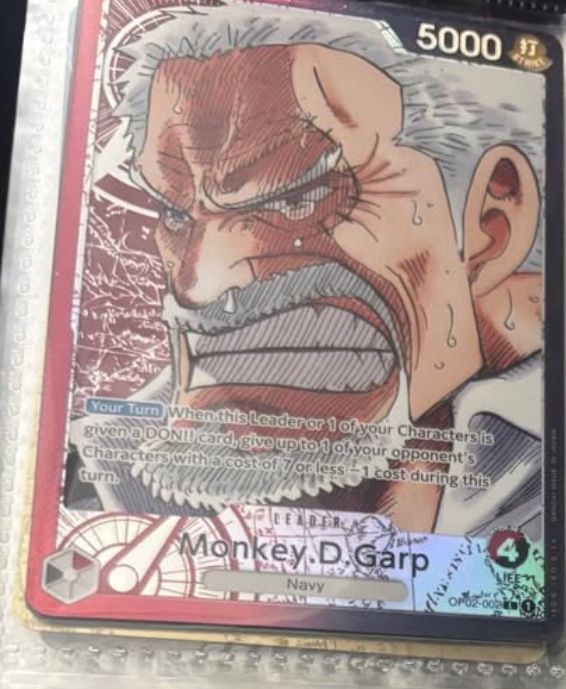 one piece tcg monkey d garp card