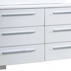 White Lacquer Dresser Brand New In Box
