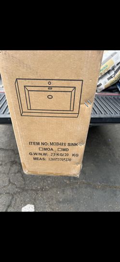 Single Sink Acrylic Top Mob48s Sink