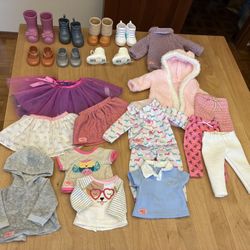 Our Generation Doll Clothes And Shoes Lot