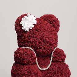 Large Burgundy Bear For Your Valentine