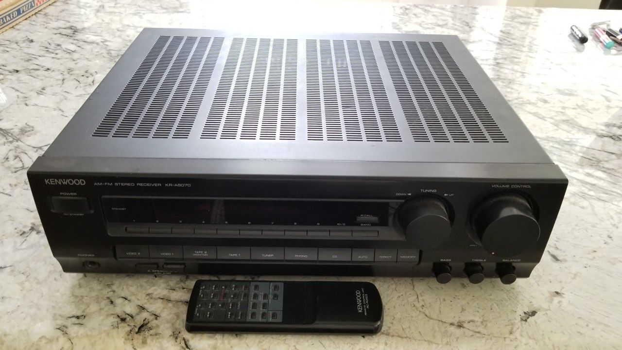 Kenwood KR-A5070 AM FM Stereo Receiver With Remote