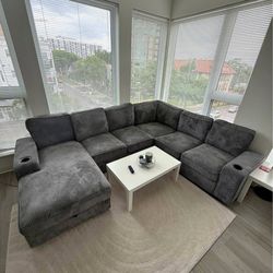 Clean Sectional And Table 