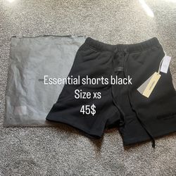 Essentials Shorts Black Size Xs 