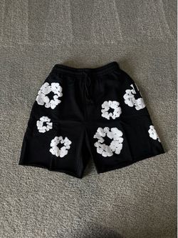 denim tear shorts black size Large