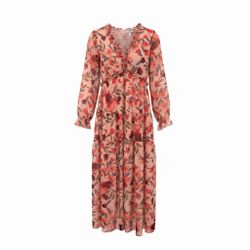 Multi-colored Floral Dress 