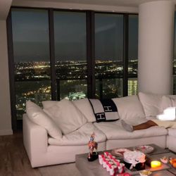 White Section Sofa 5-piece