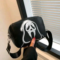 Scream Ghostface Light Weight Square Small Purse Black