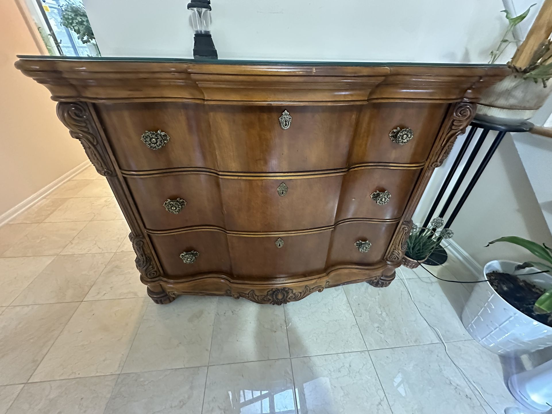 Victorian Style Ornate Dresser
