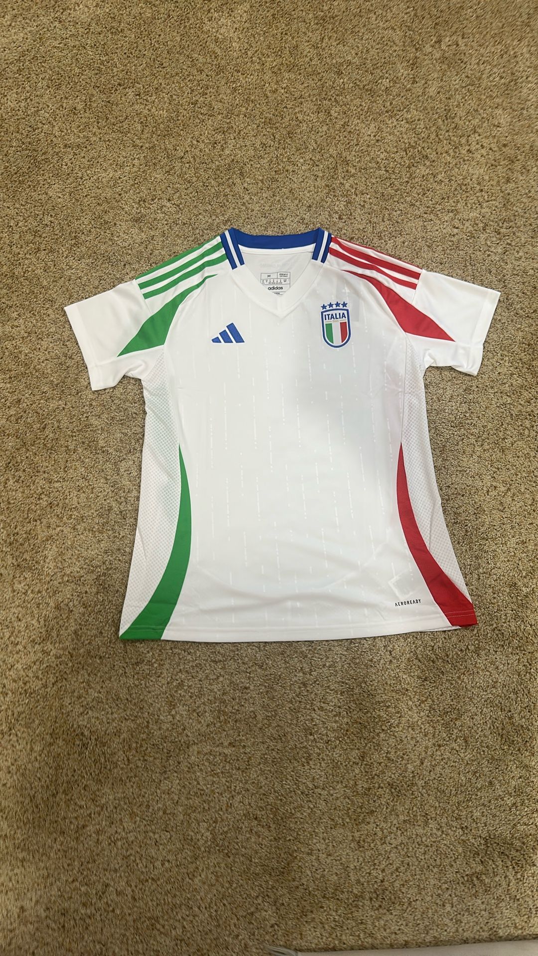 Adidas Italy Nacional Soccer Jersey - Woman. Size “S” And. “M”. Color White 2024. Authentic.