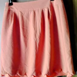 LOFT Outlet Petite Scalloped Hem Mini Skirt Size 10P