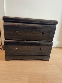 Black 2 Drawer night stand. Must go ASAP
