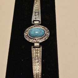 New Silver Turquoise  bracelet