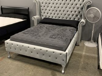 Tufted Bed Only $50 Down!