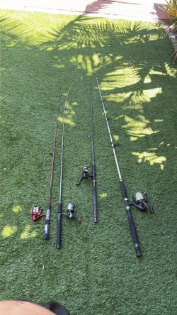 4 fishing rods