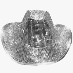 Disco Cowboy Hat, Sparkly Space Cowboy Hat, Cowgirl Hats Women. Never Worn