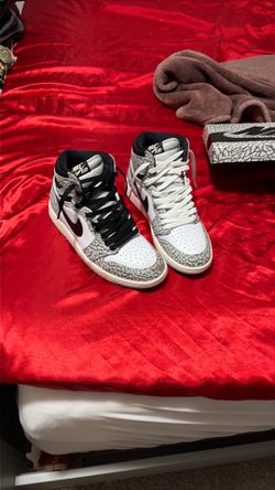 Air Jorden high 1 Og white cement