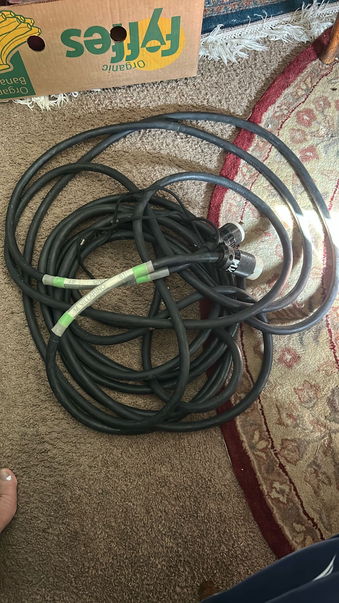 30 amp 250 V 50 foot heavy duty power cord