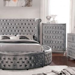 4 PC BEDROOM SET NEW IN BOX (MATTRESS AND CHEST SOLD SEPARATELY)