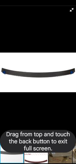 Retail $213.70) HRYKCBNJ Real Carbon Fiber Car Rear Roof Boot Lip Wing Spoiler, Compatible With Audi A3 Sline S3 2014-2016