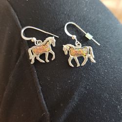 Pink Opalstoned Horses